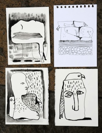 Some of the drawings made at the shieling